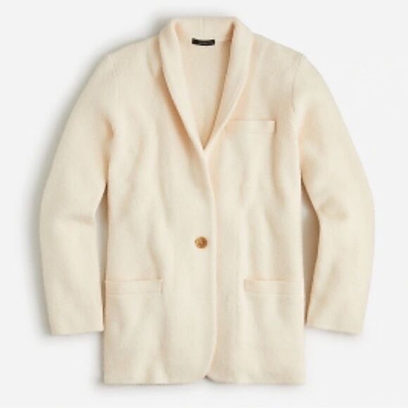 J.Crew | L | ivory Cocoon Sweater Blazer - Picture 1 of 12